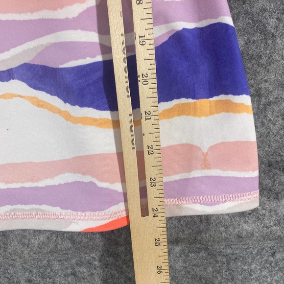 Lululemon Tank Top 4 Dancing Warrior Fitted Strappy Bleacher Stripe Athletic - Picture 12 of 14